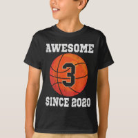 Enfants 3e anniversaire de basket-ball Lover 3 ans