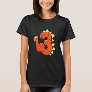 T-shirt Enfants 3e anniversaire Dinosaur thème préhistoriq