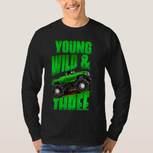 T-shirt Enfants 3e anniversaire Garçon Monster Camion Règl