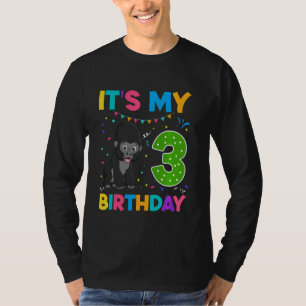 T-shirt Enfants 3e anniversaire Gorilla 3 ans Garçons Fill