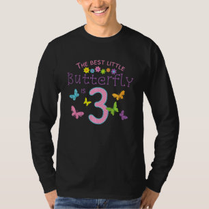 T-shirt Enfants 3e fête d'anniversaire gâteau petit papill