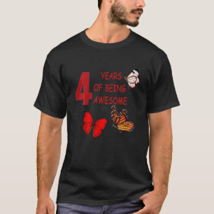 T-shirt Enfants 4 ans d'être génial Enfants heureux 4e nai