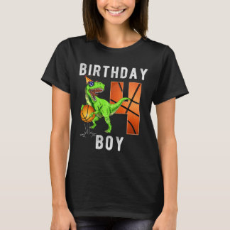 T-shirt Enfants 4e anniversaire pour le basket-ball garçon