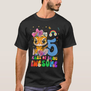 T-shirt Enfants 5 ans Ados garçons filles mignonne Tigre 5