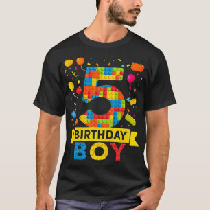 T-shirt Enfants 5 ans Bâtiments Bâtiments 5e anniversaire 