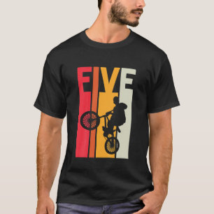 T-shirt Enfants 5 ans BMX Anniversaire Cadeau Fête Garçons