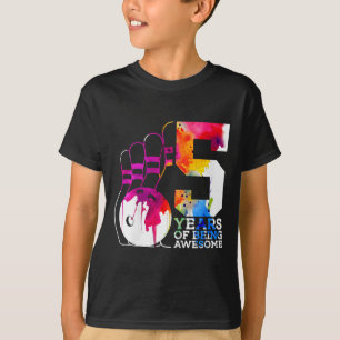 T-shirt Enfants 5 ans d'être génial Bowling 5e anniversair