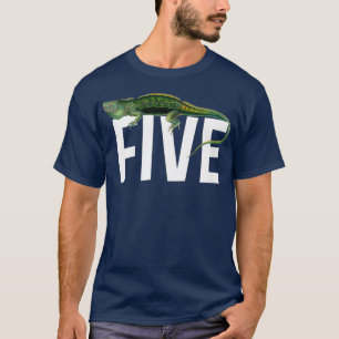 T-shirt Enfants 5 ans Lizard 5e anniversaire Reptile cadea