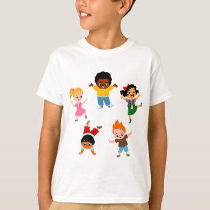 T-shirt Enfants 5 Enfants Cartoon