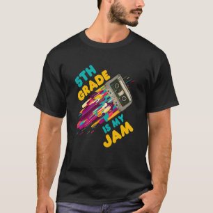 T-shirt Enfants 5e année Boombox Vintage Cassette Enfants 