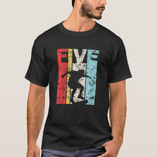 T-shirt Enfants 5e anniversaire fête 5 ans Skateboard Skat