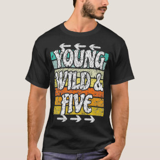 T-shirt Enfants 5e anniversaire fille garçon Je suis déjà 