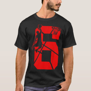 T-shirt Enfants 6 ans 6ème Bysketbyll Anniversaire