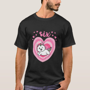 T-shirt Enfants 6 ans Cute Cat Caticorn Anniversaire Fille