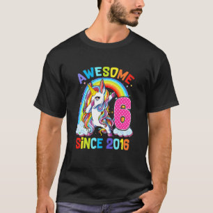 T-shirt Enfants 6 ans fille Dabbing Unicorne Awesome Sinc