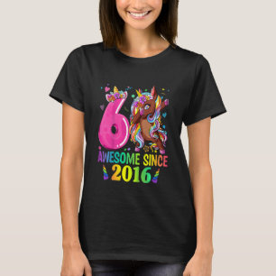 T-shirt Enfants 6 ans Filles Ados Dabbing Unicorn 6e B