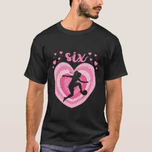 T-shirt Enfants 6 Ans Mignonne Football Anniversaire Fille