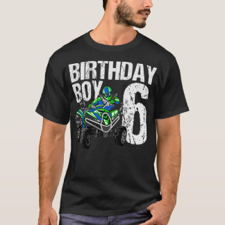 T-shirt Enfants 6 ans Quad Anniversaire Thème de fête VTT