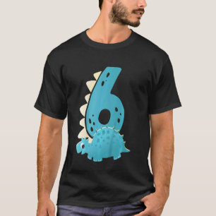 T-shirt Enfants 6e anniversaire Dinosaur Thème préhistoriq