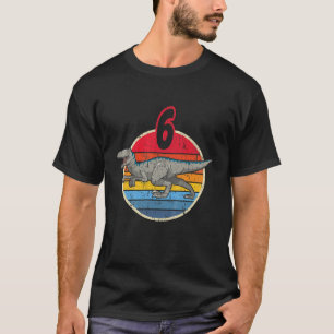 T-shirt Enfants 6E Anniversaire I Velociraptor Mongoliensi