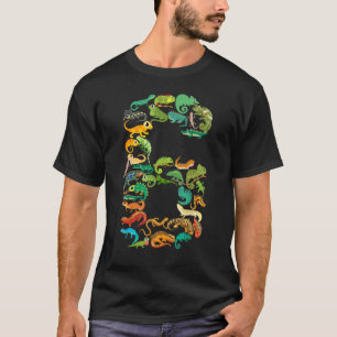 T-shirt Enfants 6e anniversaire Reptiles Lizards Thème 6 a