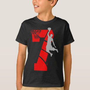 T-shirt Enfants 7 ans 7ème Basketball Anniversaire FêteThè