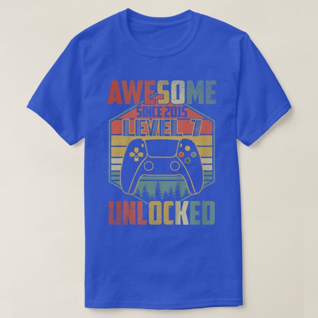 T-shirt Enfants 7 ans Anniversaire Cadeau Awesome depuis 2 (Design devant)