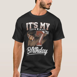 T-shirt Enfants 7 ans C'est mon 7e anniversaire Football E
