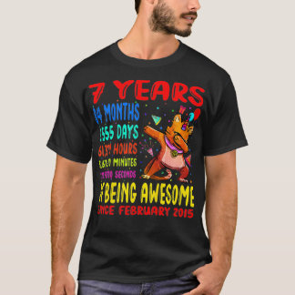 T-shirt Enfants 7 ans d'être génial 7e anniversaire Enfant