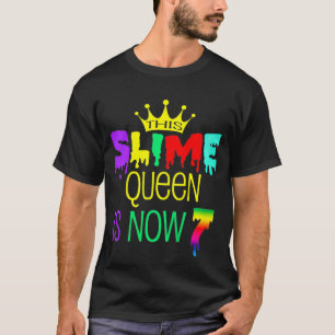 T-shirt Enfants 7e anniversaire - Cette petite reine est m