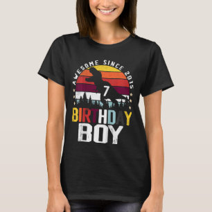 T-shirt Enfants 7e anniversaire garçon 7 ans Dinosaur Trex