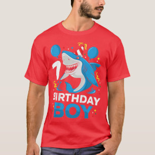 T-shirt Enfants 7e anniversaire Garçon requin Ocean Thème