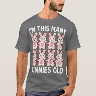 T-shirt Enfants 8 ans Anniversaire Lapin Amant 8e Annivers