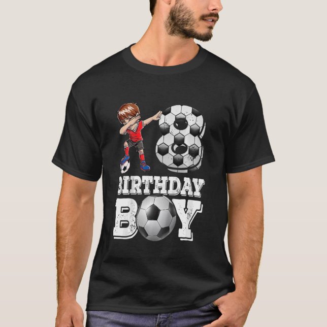 T-shirt Enfants 8 ans Dabbing boy Soccer Player 8e bir (Devant)