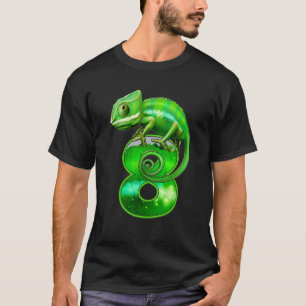 T-shirt Enfants 8 ans Lizard 8e anniversaire fête Chamele