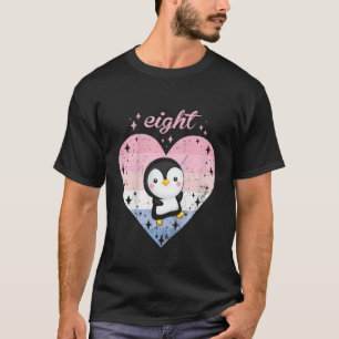 T-shirt Enfants 8 ans mignonne Penguin Anniversaire fille