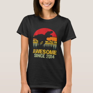 T-shirt Enfants 8e anniversaire Dinosaur Trex stupéfiant d