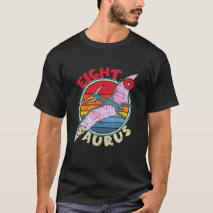 T-shirt Enfants 8E Anniversaire Huit O Saurus Pterodactylu