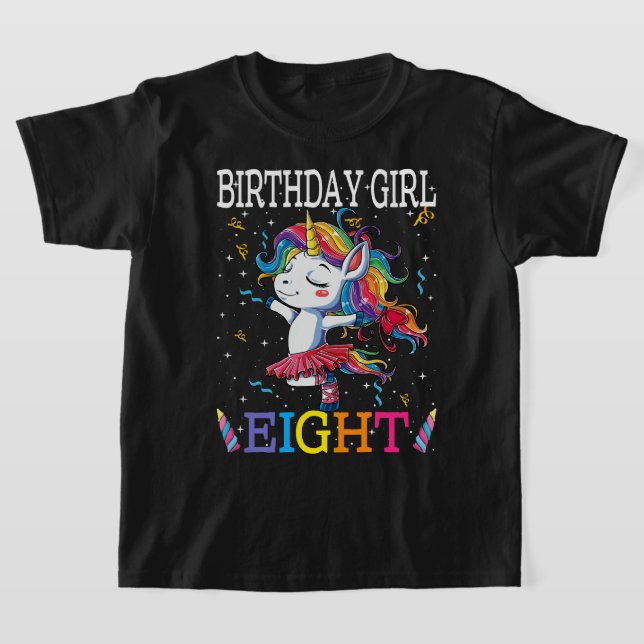 T-shirt Enfants 8e anniversaire Unicorn tenue, 8e annivers (Poser)