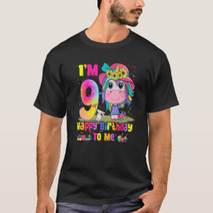 T-shirt Enfants 9 ans 9e anniversaire fille princesse Unic