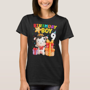 T-shirt Enfants 9 ans Anniversaire Garçon 9e Vache Animaux