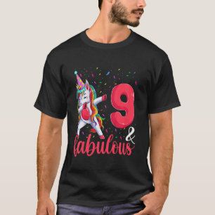 T-shirt Enfants 9 Et Fabuleux Anniversaire, Anniversaire F