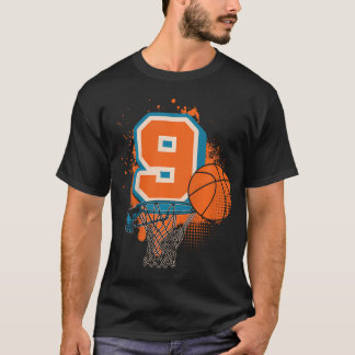 T-shirt Enfants 9E Anniversaire Joueur De Basketball Joueu