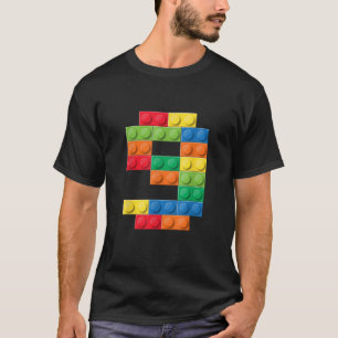 T-shirt Enfants 9e anniversaire maître constructeur neuf a