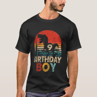 T-shirt Enfants 9e Dinosaure Anniversaire Garçon Rex 9 ans