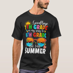 T-shirt Enfants Adieu 7e année Graduation à 8e année Ba
