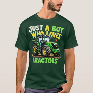 T-shirt Enfants Agritourisme Style De Vie Juste Un Garçon