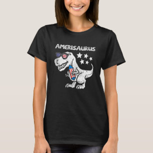 T-shirt Enfants Amerisaurus Trex Dinosaur 4 juillet Patrio