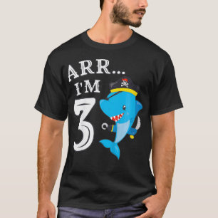T-shirt Enfants ARR IM 3 Birthday Pirate I 3e Birthday Sha