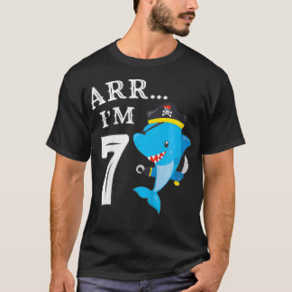 T-shirt Enfants ARR IM 7 Birthday Pirate I 7Birthday Shar